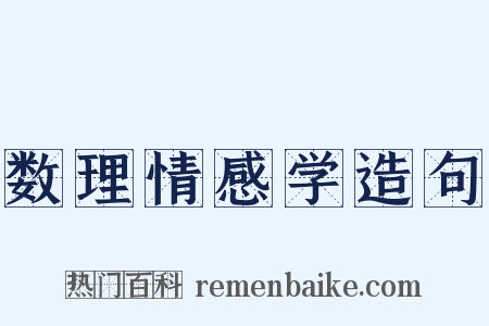 数理情感学造句是什么意思的图片